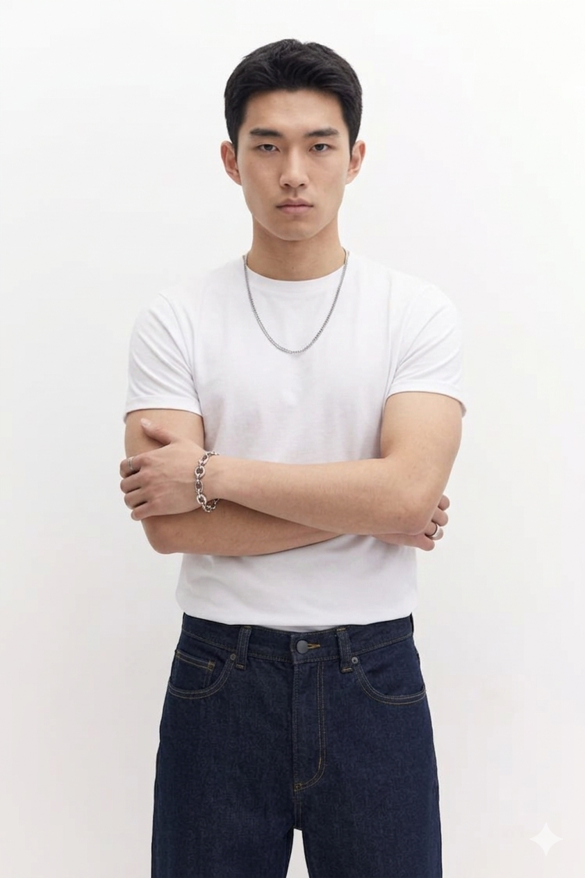 Off White Basic Slim Top Men