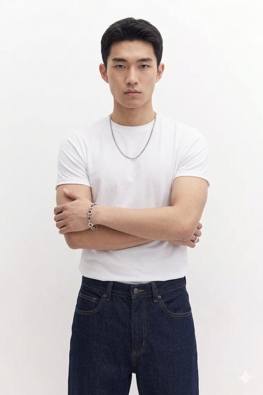 Off White Basic Slim Top Men