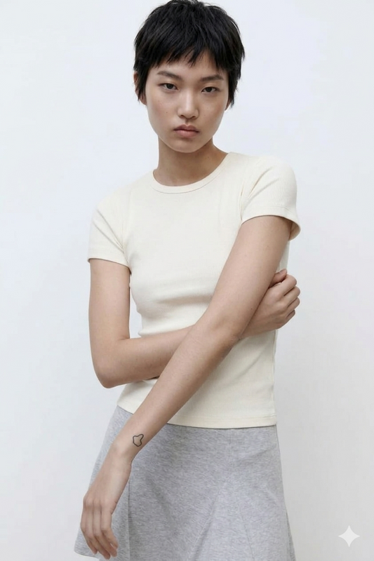 Off - white Basic Top short sleeve